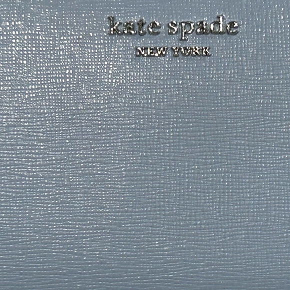 Kate Spade Blue Saffiano Leather zip around Long wallet clutch - Picture 4 of 6